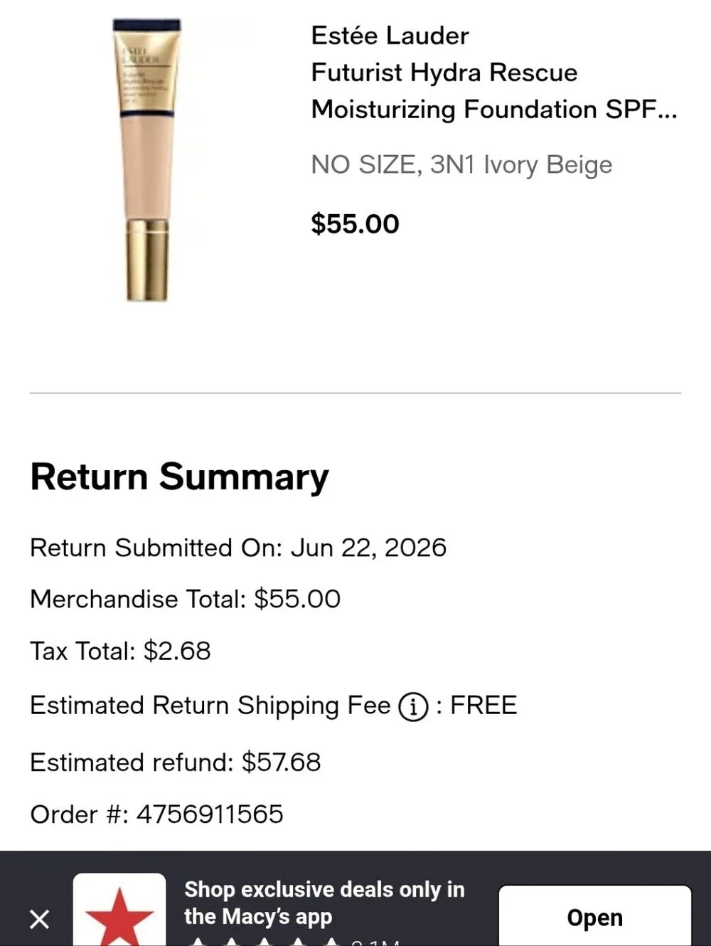 Estee Lauder Futurist Hydra Rescue Moisturizing Makeup - Beige & Gold Packaging